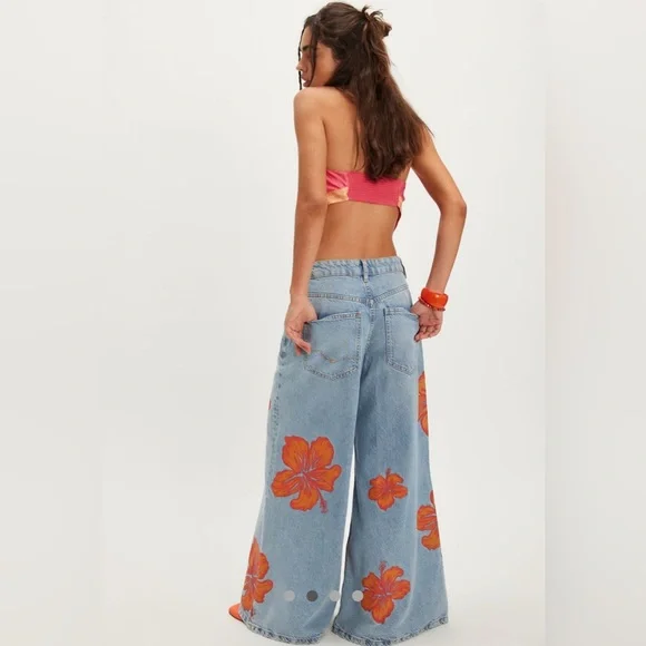 Free People Palisades Wide Leg Jeans - Picture 2 of 10